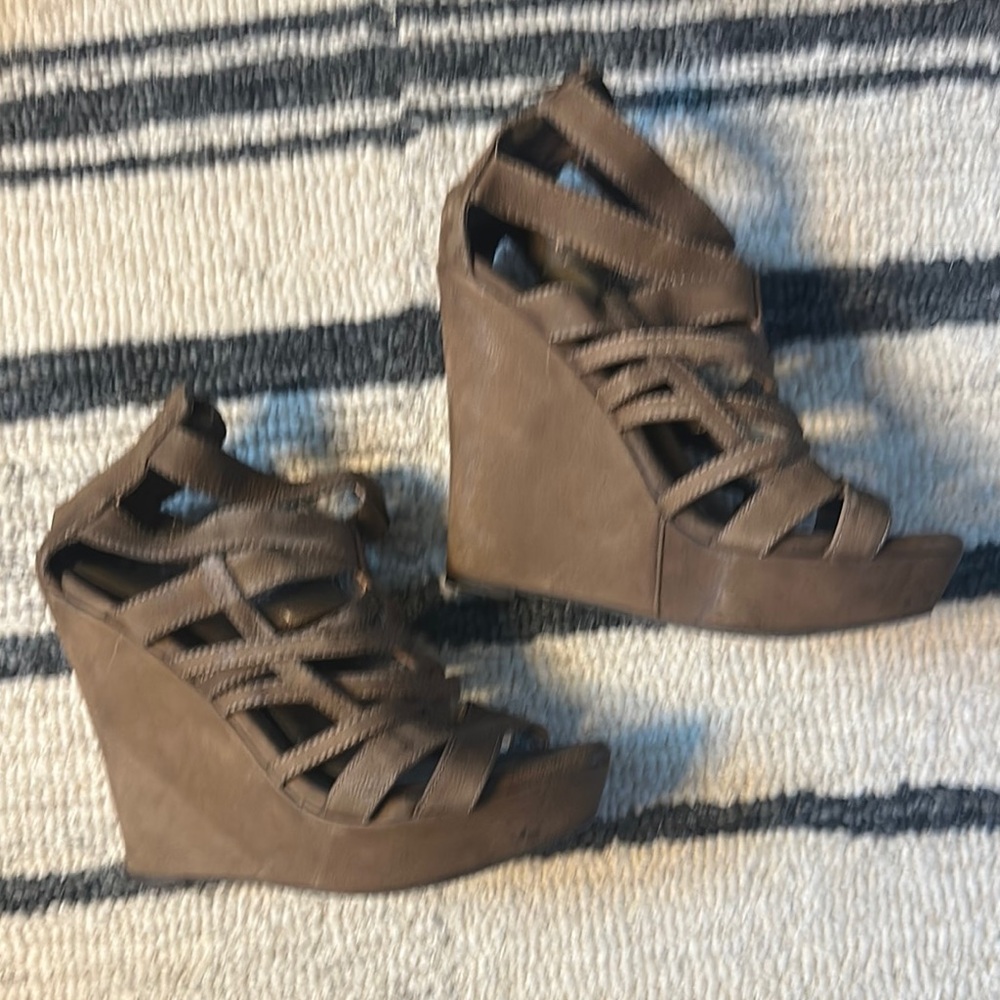 Strappy Wedge Sandals